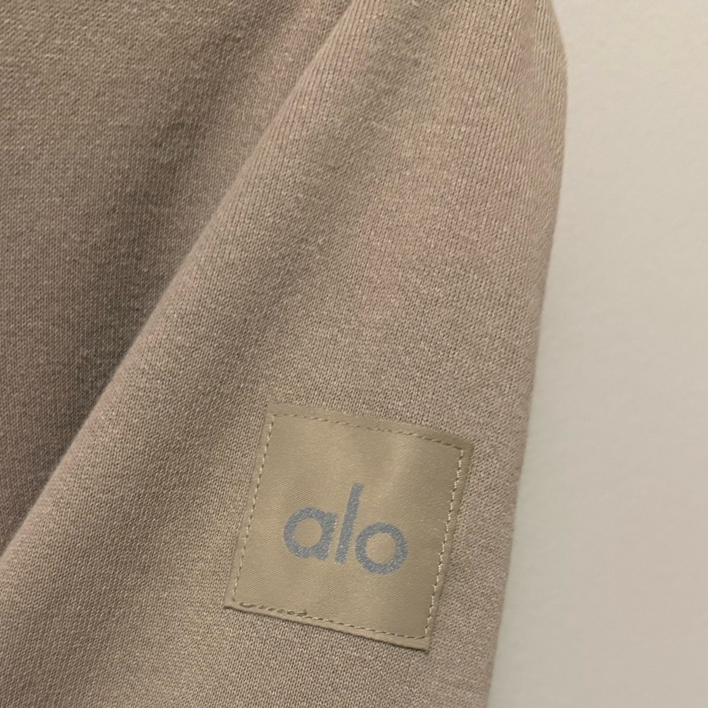 Alo Yoga Make Waves Hoodie - Ivory/Bone/Gravel - Size XXS - Picture 5 of 6
